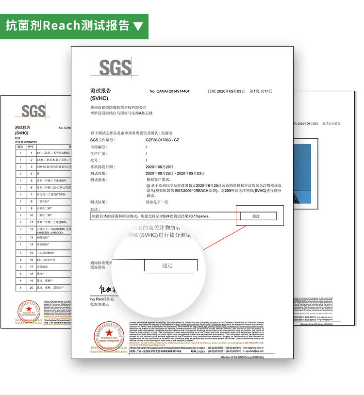 液体抗菌剂Reach报告